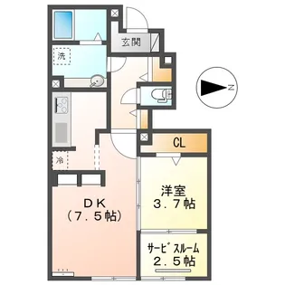 アセーボⅣ【1階】の間取り