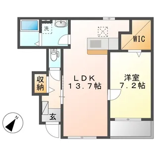 ユレナ24【1階】の間取り