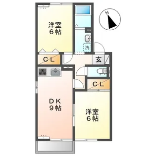セジュールステイ【2階】の間取り