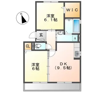 ソレアードⅡ【1階】の間取り