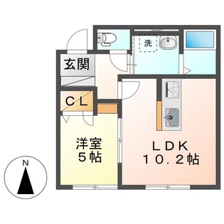 ジュモーレ【1階】の間取り