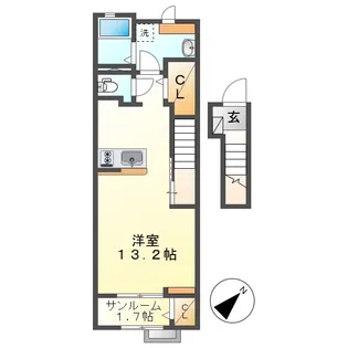 ル クールⅠ【2階】の間取り