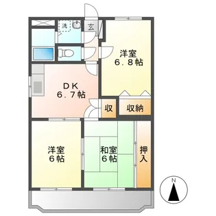 メモワール・アイ【2階】の間取り