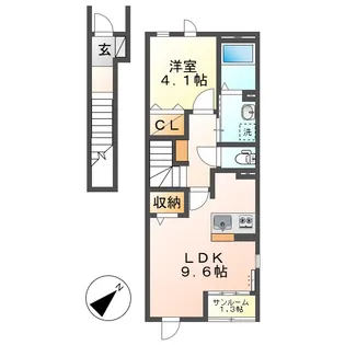 エピナール【2階】の間取り