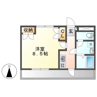 メルヴェール【1階】の間取り