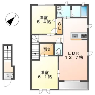 ShionⅡ A【2階】の間取り