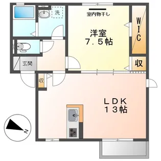 モデレート.K【102号室】の間取り