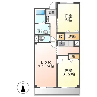 アヴェニール【2階】の間取り