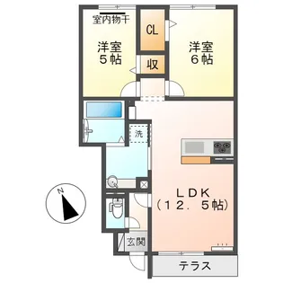 フェリスディア A【103号室】の間取り