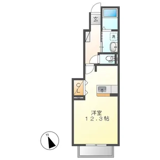 パーク・アヴェニューB【1階】の間取り