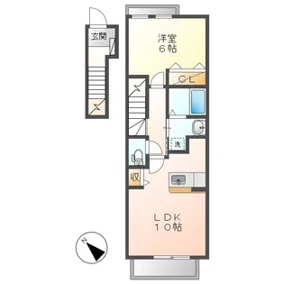 クラベールA【2階】の間取り