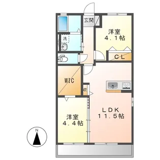 シエロT&T【2階】の間取り