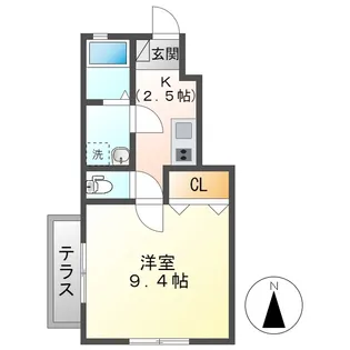 High Crea【101号室】の間取り