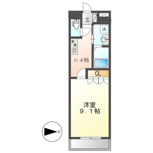 グレイス神田【2階】の間取り