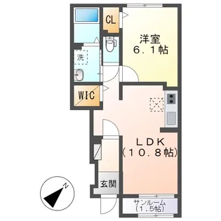 スペランツァⅡ【1階】の間取り
