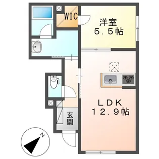 ジョリカⅧ【1階】の間取り