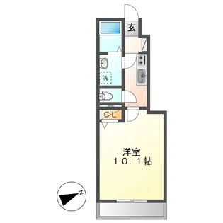 キートス【1階】の間取り