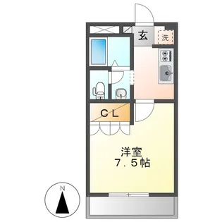 グリーンパレスⅢ【1階】の間取り