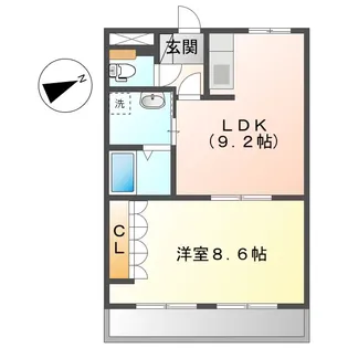 グランドハイム福田【1階】の間取り