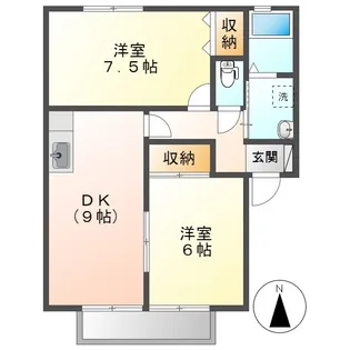 レイモンドサンヴィレッジA【2階】の間取り
