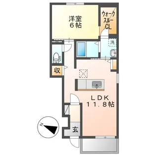 フォンターナ【1階】の間取り