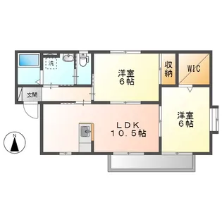 ハイグランスC【1階】の間取り
