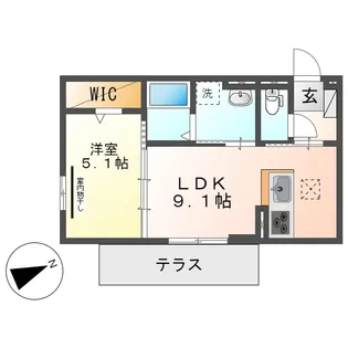 ラ・レコルトⅡ【1階】の間取り