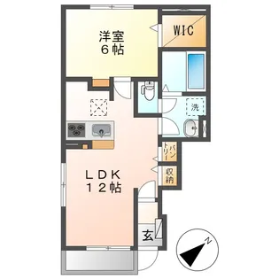 ピュアウィンドA【1階】の間取り