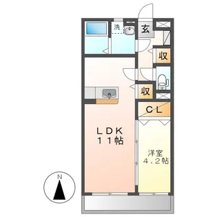 ブリリアント真壁【2階】の間取り