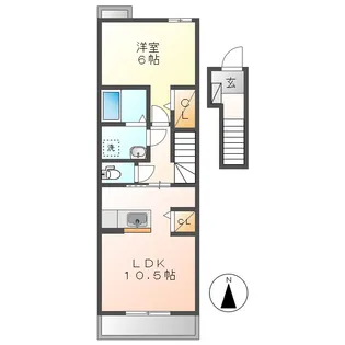 アステール【2階】の間取り