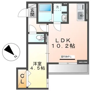 ベイ ブランシェ老松【3階】の間取り
