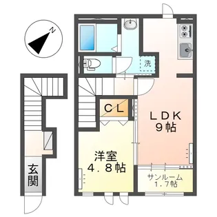 シャイン・パレス【2階】の間取り