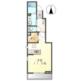 エスポワール総社A【1階】の間取り