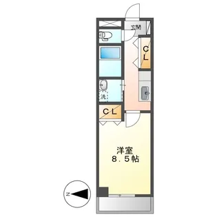 岡山県倉敷市青江【アパート】の間取り