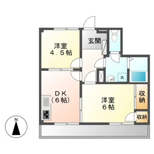 岡山県倉敷市大島【アパート】の間取り