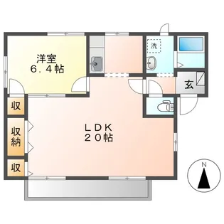 岡山県倉敷市大島【アパート】の間取り