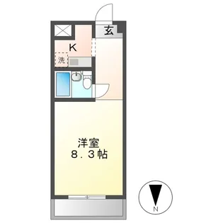 岡山県倉敷市昭和1丁目【マンション】の間取り