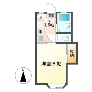 岡山県倉敷市西尾【アパート】の間取り