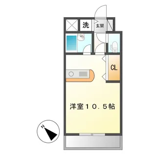 岡山県倉敷市八王寺町【マンション】の間取り
