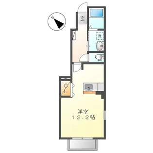 岡山県倉敷市八王寺町【アパート】の間取り