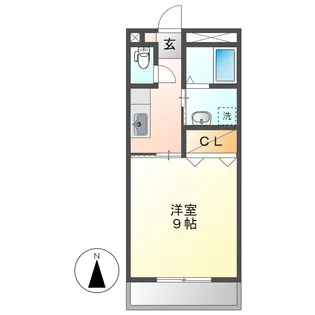 岡山県倉敷市松島【マンション】の間取り
