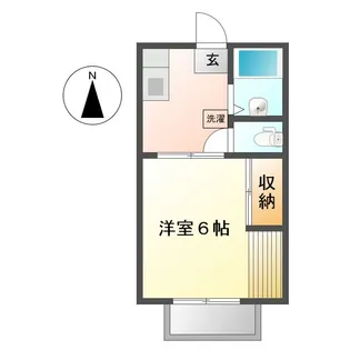 岡山県総社市中央6丁目【アパート】の間取り