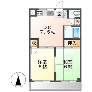 えきまえマンション【3階】の間取り