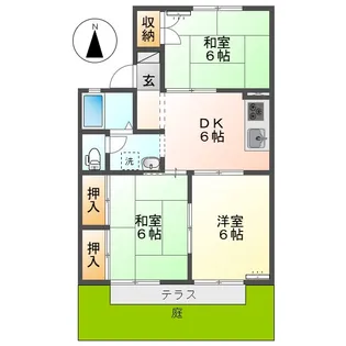 岡山県倉敷市平田【アパート】の間取り