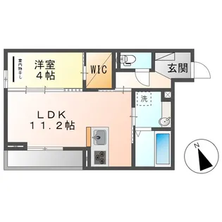 セイル倉敷【3階】の間取り