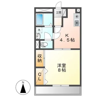 岡山県倉敷市宮前【マンション】の間取り