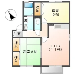 コスモス・ガーデン【1階】の間取り
