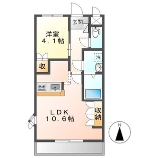 ピアリーパレス【206号室】の間取り