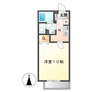 岡山県倉敷市福島【アパート】の間取り