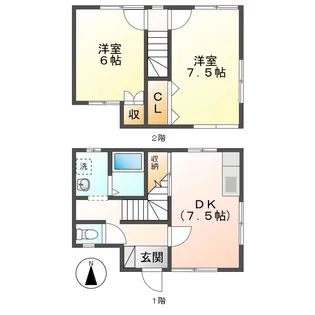 岡山県倉敷市中庄【一戸建】の間取り